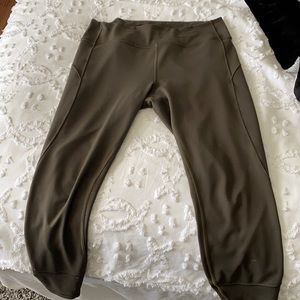 Lululemon fast and free green leggings size 12